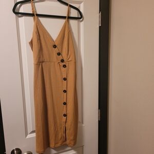 Love Tree Yellow Spaghetti Strap Sundress